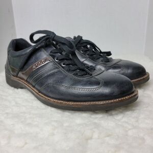 Ecco Chander Sneaker Men's Size 12  Black  Leather Casual Dress Shoes